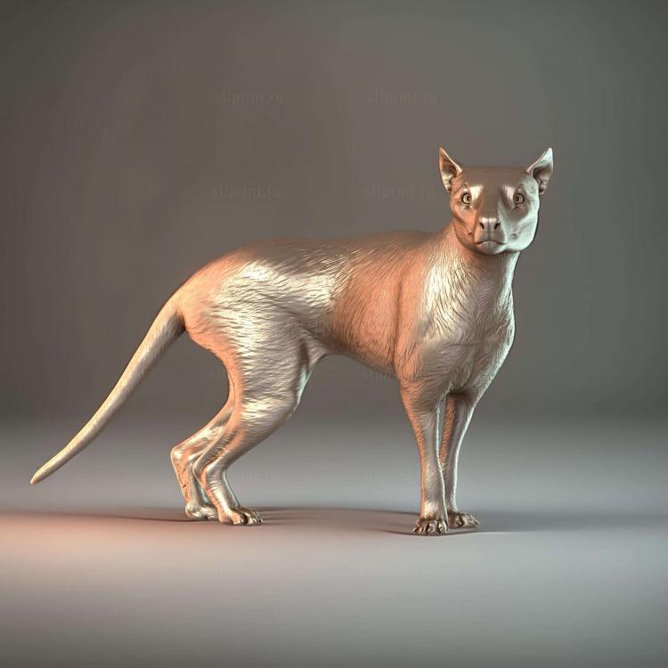 Самец тилацина или Thylacinus Cynocephalus 2