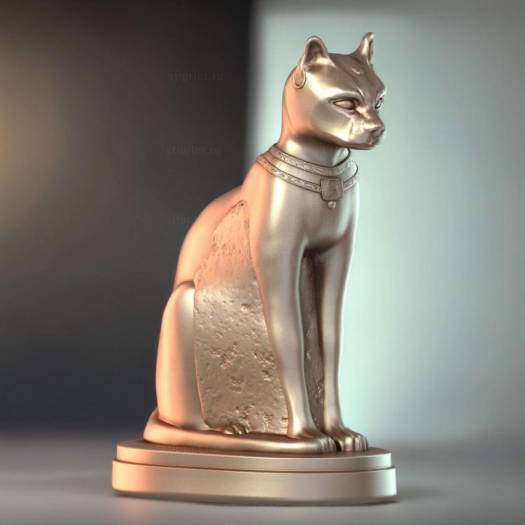 Кошка сидит