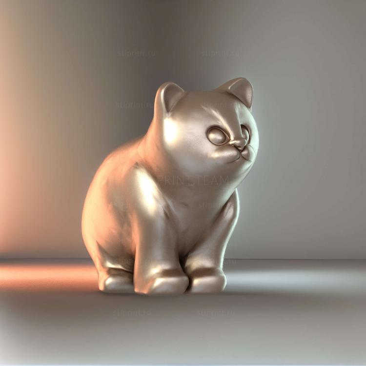 Сидящий котенок