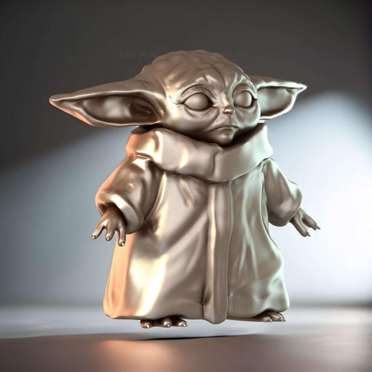Малыш Йода для 3D-печати