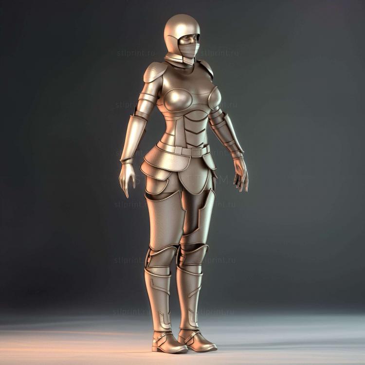 Женский Бронекостюм Kitbash 01