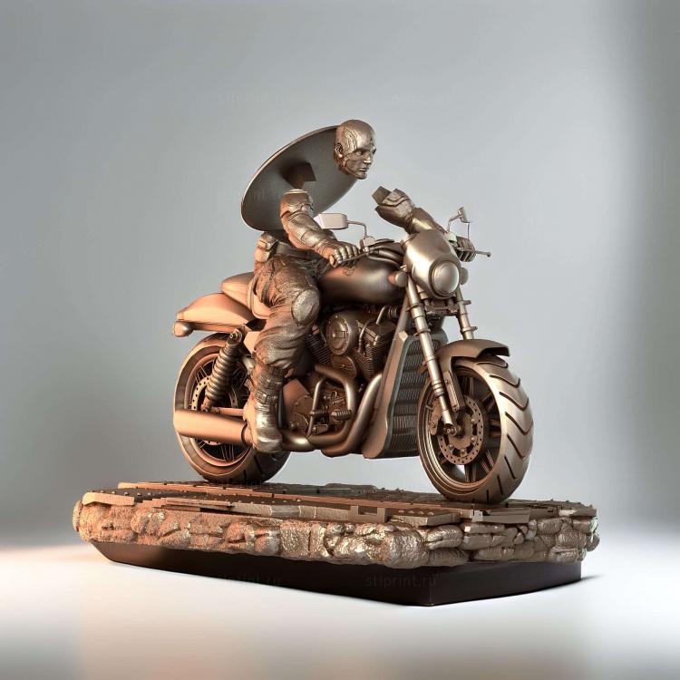 Заднее колесо мотоцикла Captn America Moto