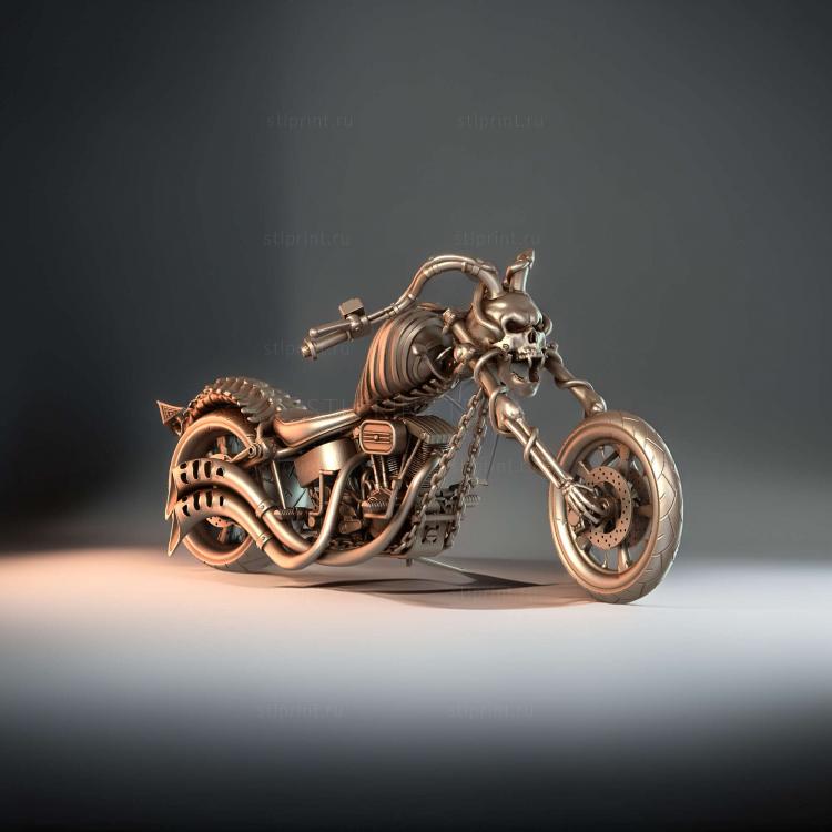 Статуя мотоцикла Devil Chopper