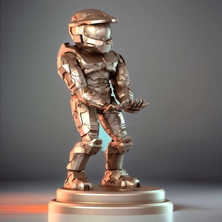 Подставка для Джойстика и Мобильного Телефона HALO master chief