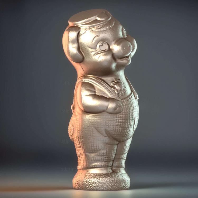Свинья Выдувная форма 3D