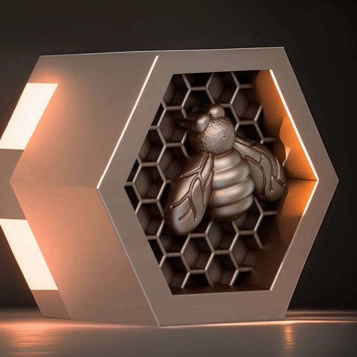 3D CAD Соты и Пчелиная форма 5