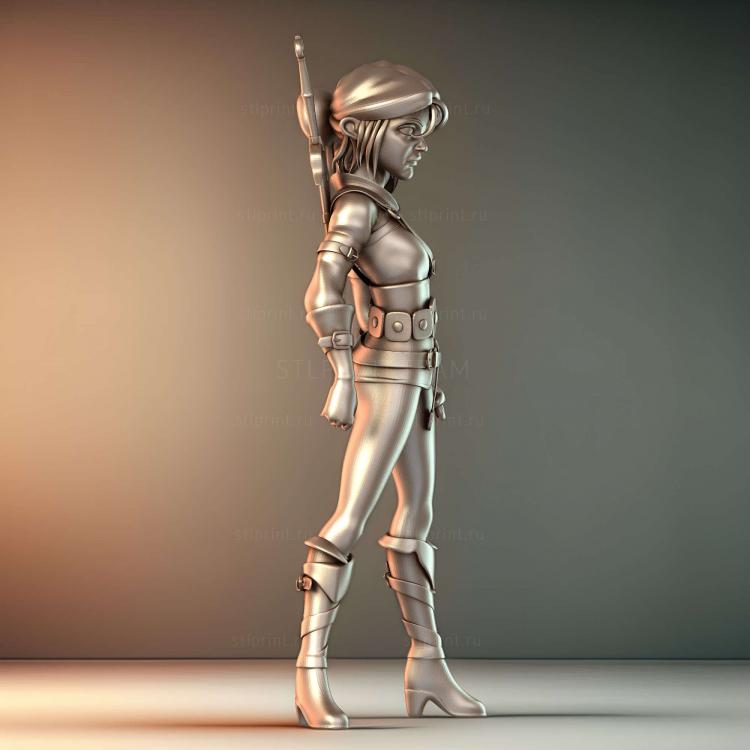 Стилизованная игра ciri