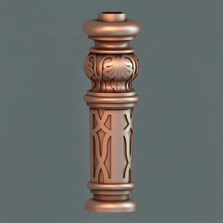 3d stl модель столба