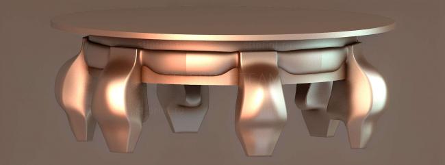 3d stl модель столика журнального
