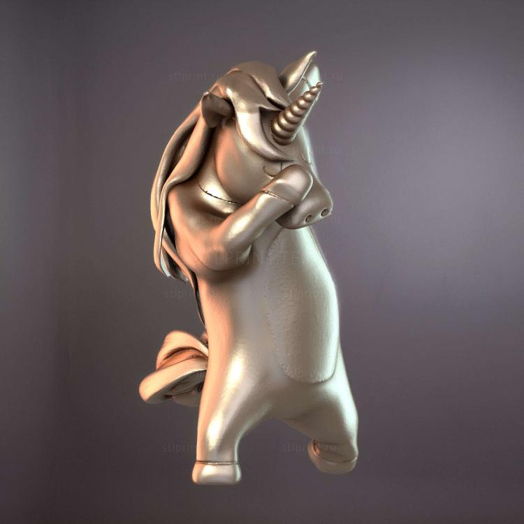 Кавайный Единорог 3d