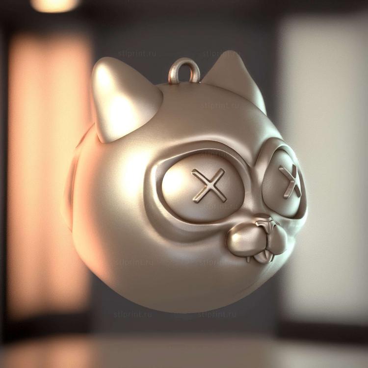 Кошачьи Елочные Украшения Для 3d-Печати 1