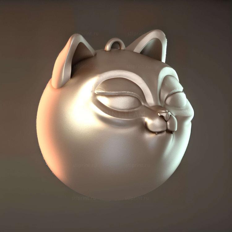 Кошачьи Елочные Украшения Для 3d-Печати 2