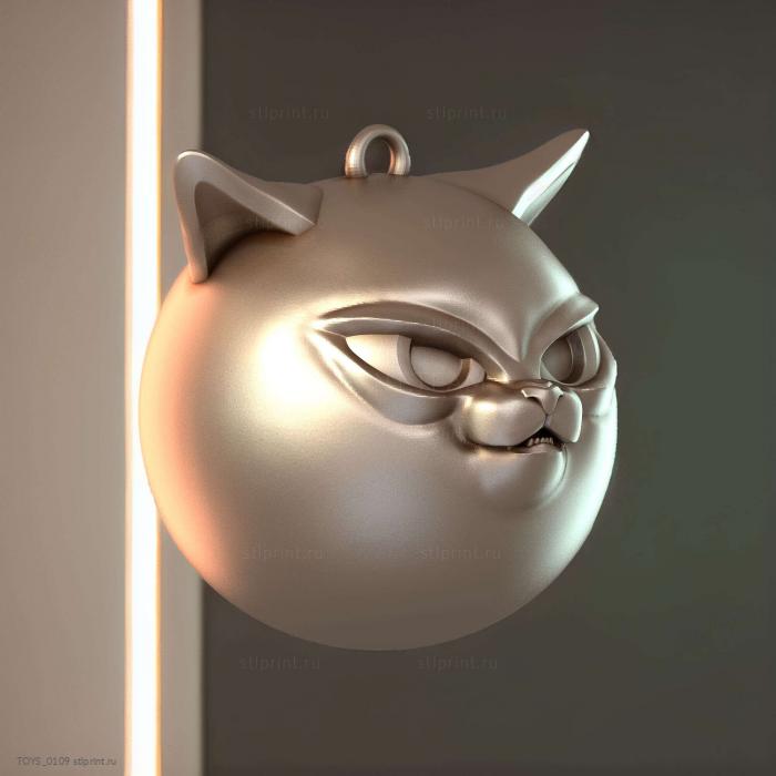 Кошачьи Елочные Украшения Для 3d-Печати 3