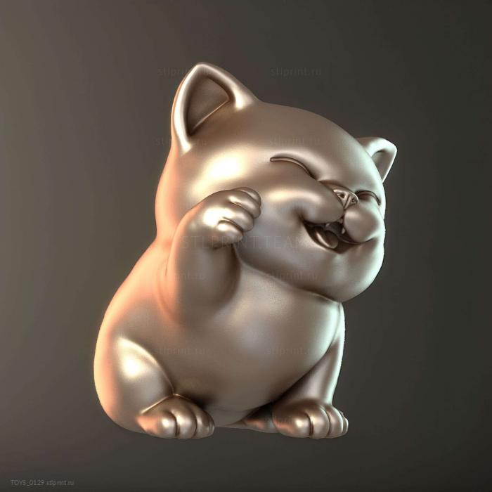 Симпатичный Манеки Неко STL для 3D-печати модели