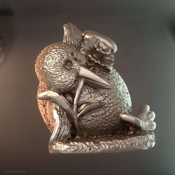 Фигурка птицы Киви для 3D-Печати