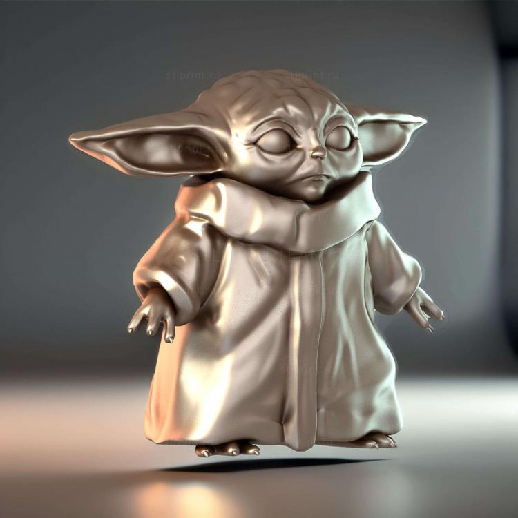 Малыш Йода для 3D-печати