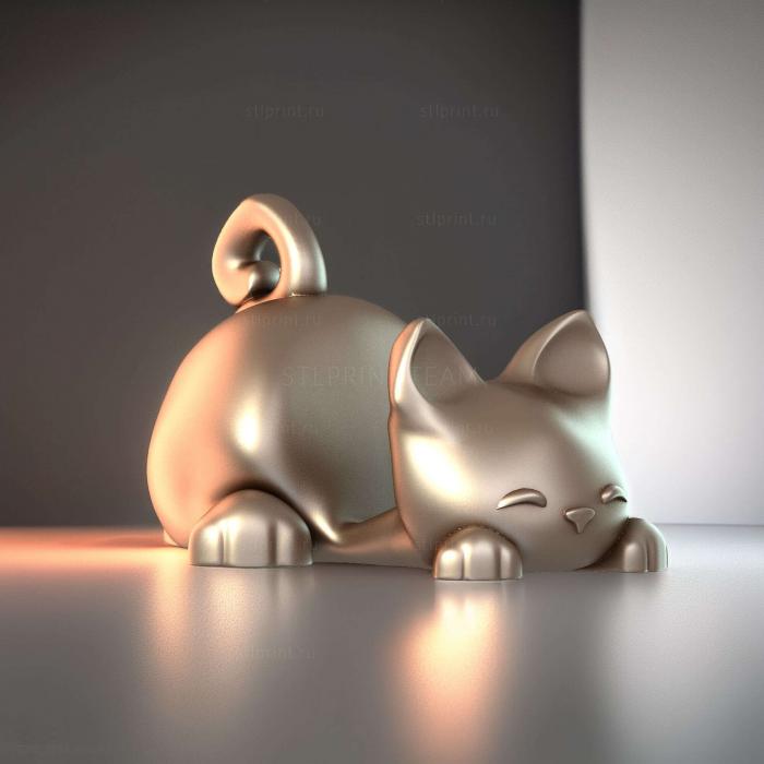 Брелок для смартфона с подставкой cat