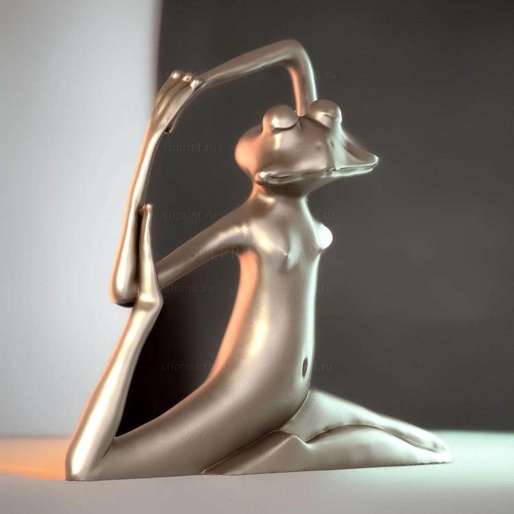 Медитирующая лягушка для 3D-печати