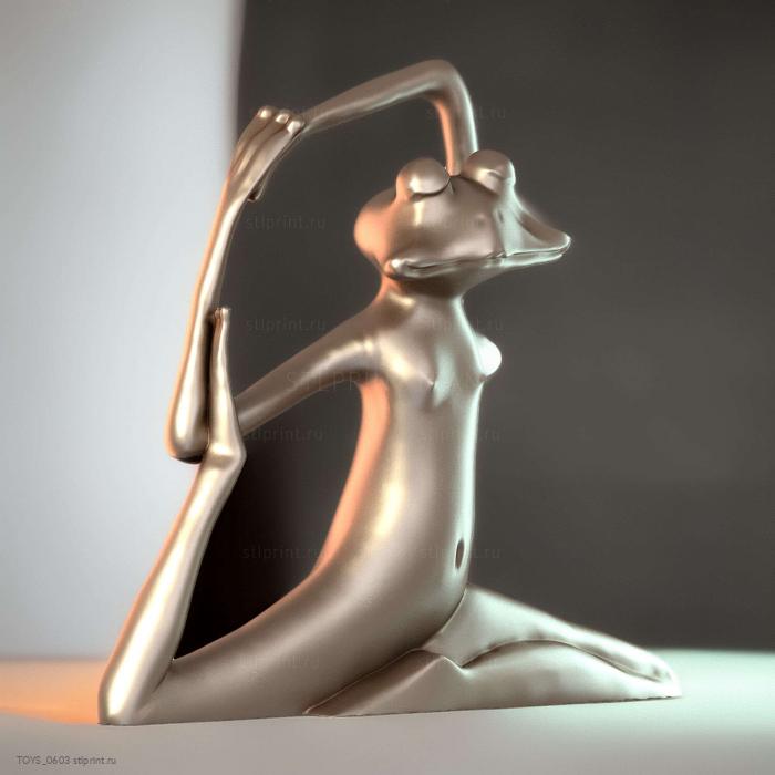Медитирующая лягушка для 3D-печати