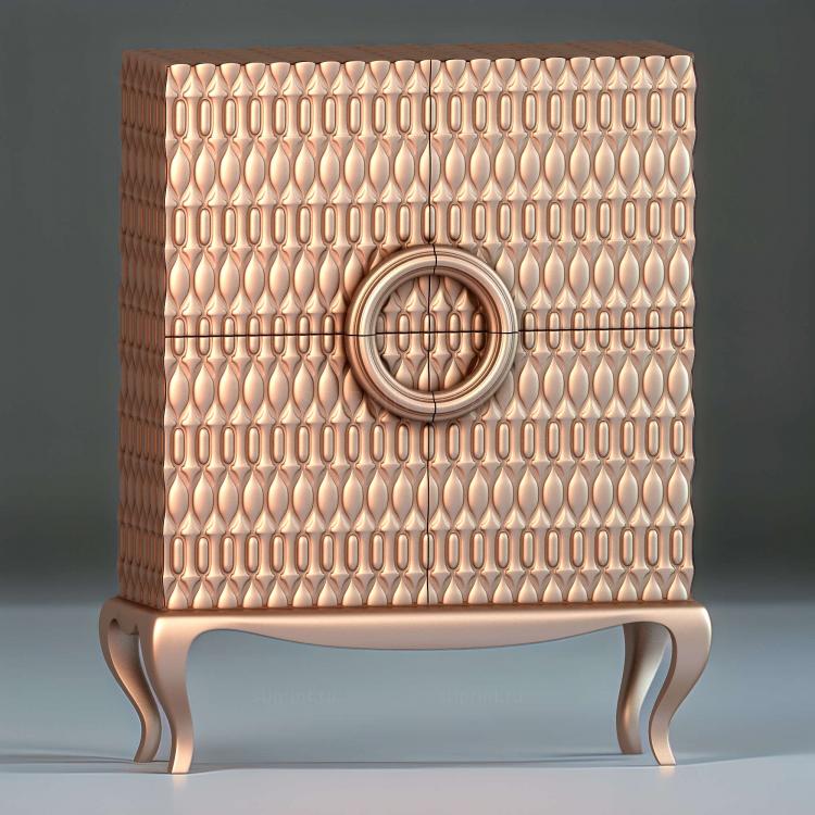 3d stl модель тумбы, для ЧПУ