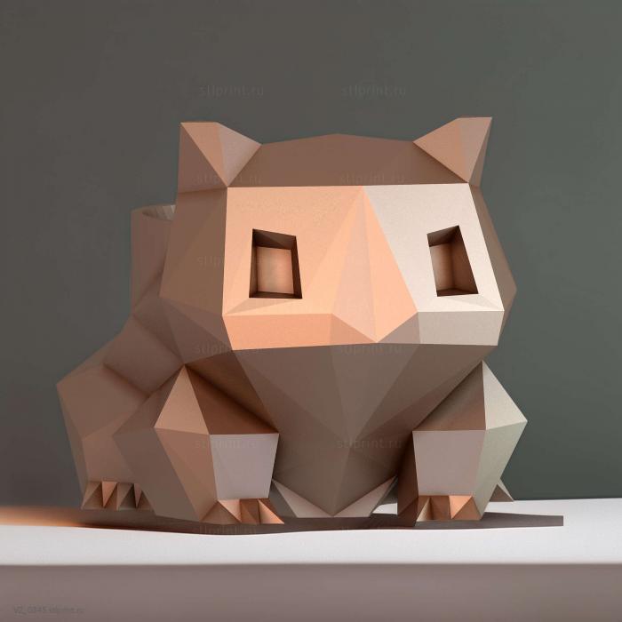 Низкополигональная Сеялка Bulbasaur