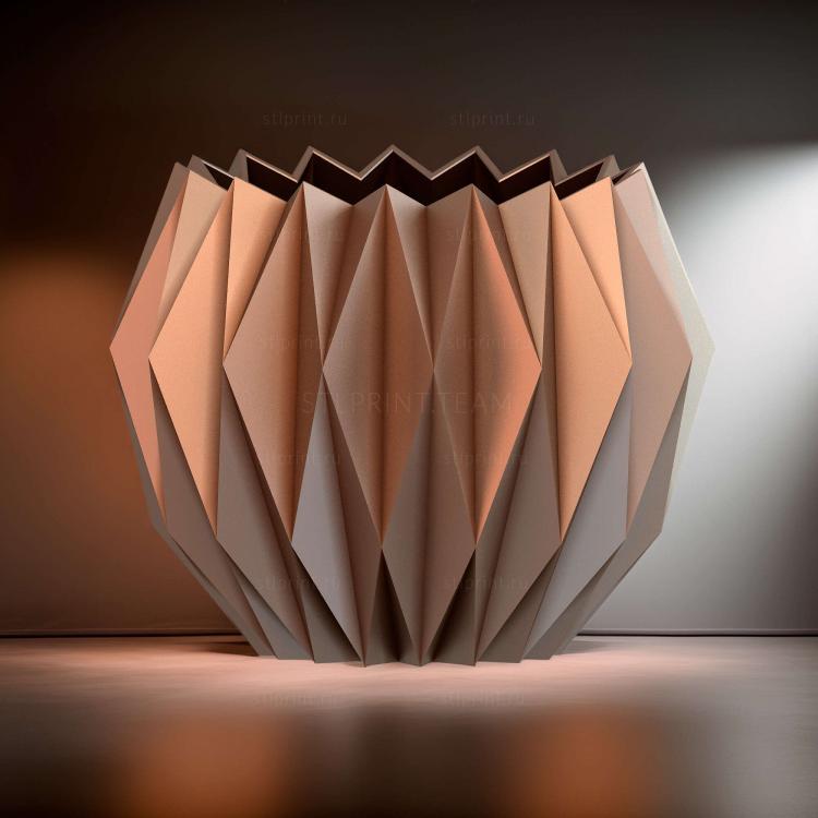 Maceta estilo origami