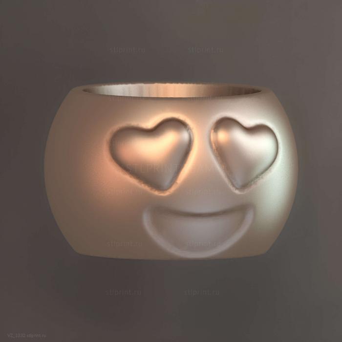 Emoji Olho Coracao Mesa Aberto