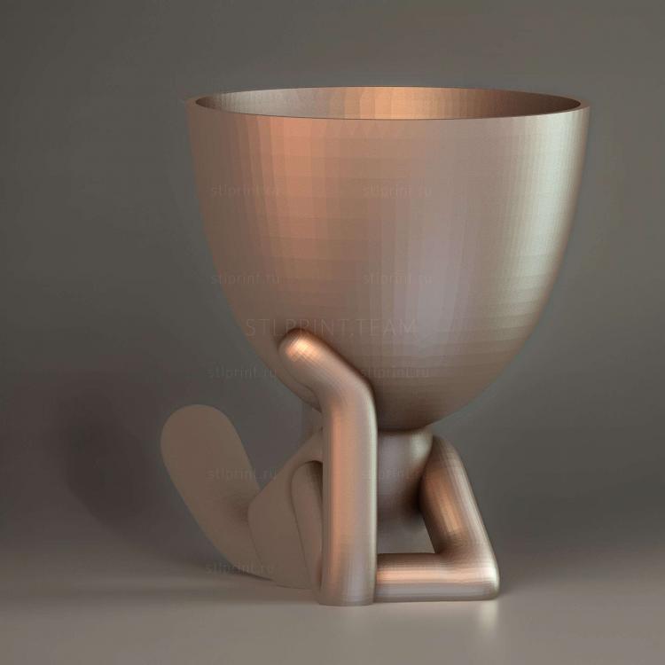Сосуд Vaso Лежа с Мао в голове,