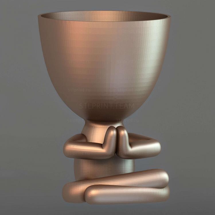 Сосуд Vaso медитируя молясь