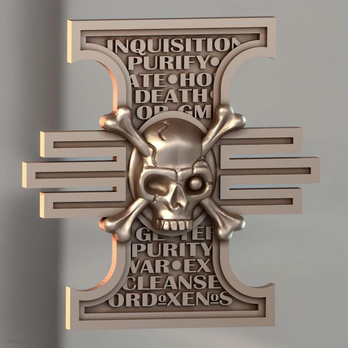 Значок Переднего Люка Land Raider с Надписью Deathvigil
